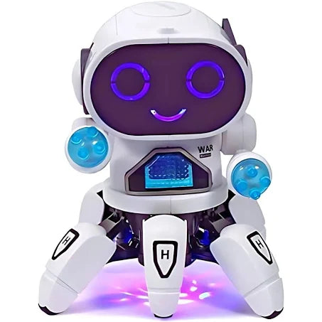 KITTER Bot Robot Toy with Colorful Lights and Music & All Direction Movement | Dancing Robot Toys for Kids Boys & Girls | Toddler Robot Toys (Random-Colour)